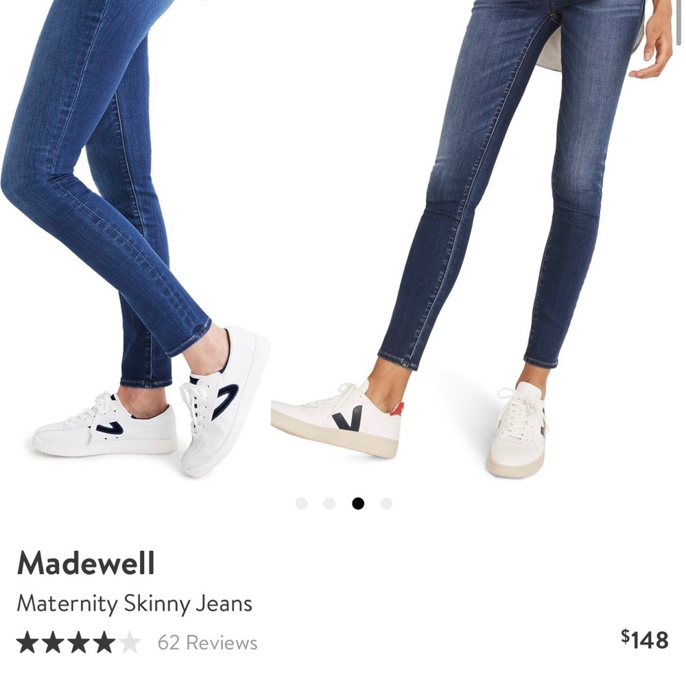 Madewell Maternity Skinny Jeans; size 27; like new
